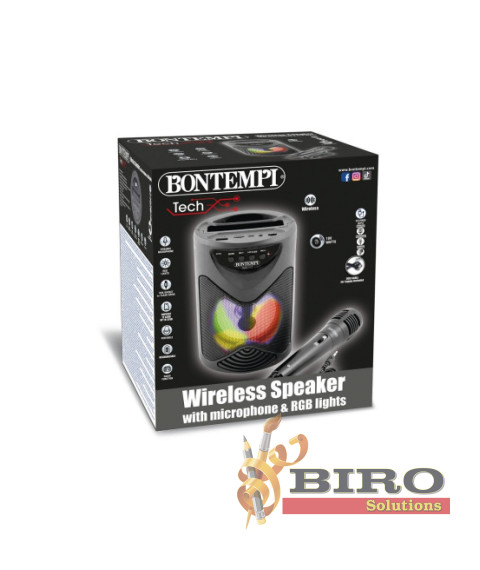 BT Set karaoke cu microfon și lumină, 60763